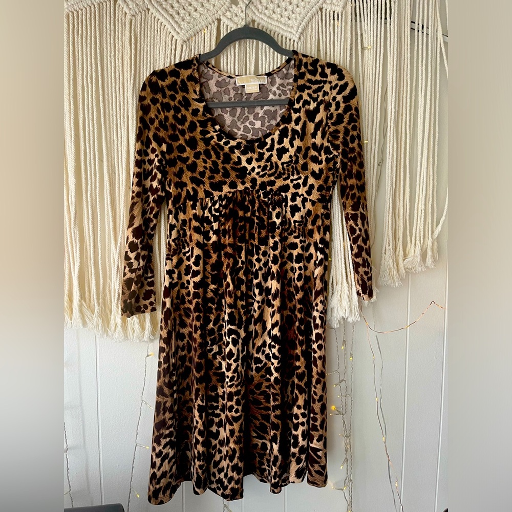 Michael Kors Leopard Print Dress
